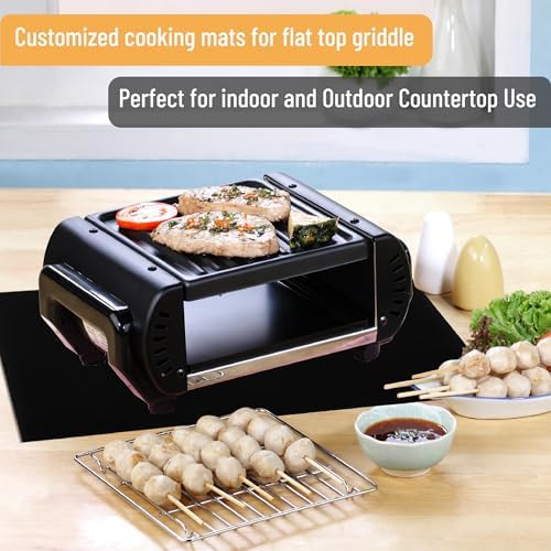 UNCO- Grill Mats for Outdoor Grill, 22" x 16", 2 Pack, Black, Nonstick Reusable Grilling Mats for Outdoor Grill, BPA and PFOA Free with PTFE-Fiberglass Coating - Image 4