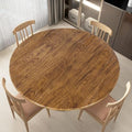 LUSHVIDA Round Tablecloth, Fitted Table Cloth for 36"-44" Tables, Pine by LUSHVIDA