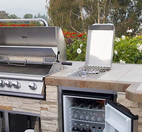 Bull Outdoor Products 60009 Natural Gas Single Side Burner, 15,000 BTU Cast Brass Burner, 304 Stainless Steel Drop-In Outdoor Kitchen Side Burner with Piezo Ignition - Image 6