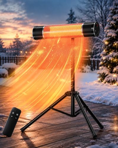1800W Electric Infrared Patio Heater, Outdoor Patio Heater by MOMOKOVA