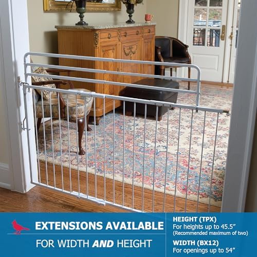 Cardinal Gates MG25 Duragate Baby and Pet Gate, 26.5-41.5 in, White - Image 7