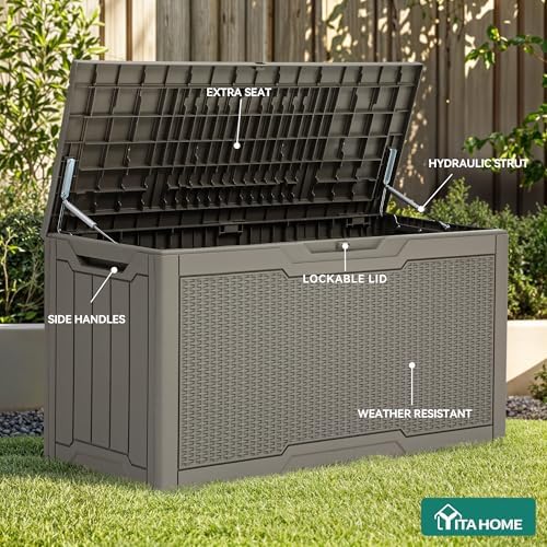 YITAHOME 80 Gallon Resin Deck Box - Image 3