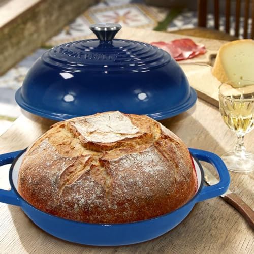 6 QT Enameled Cast Iron Bread Oven, Dutch Oven for Sourdough Baking - Image 6