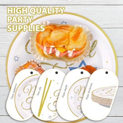 96Pcs Mazel Tov Congratulations Party Decorations, Serves 24 - Image 6