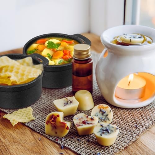 4 Pcs Mini Dutch Oven, 500F Small Round Iron Dutch Oven Pot, 20 oz - Image 3