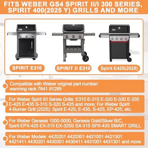 7641 Warming Rack for Weber Spirit II/I 300/Spirit 400/Genesis 1000-5500 - Image 3