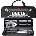 Uncle Gifts from Nephew, Gifts for Uncle Christmas, Grilling Accessories, Heavy Duty Stainless Steel Grill Set BBQ Grill Tools for Outdoor Grill with Aluminum Case, Camping Grill Utensils Set by Unknown