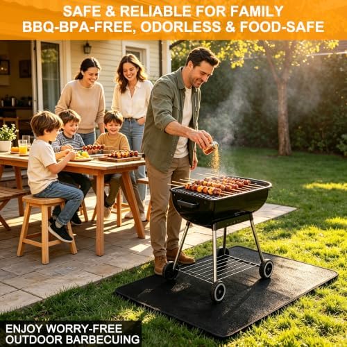 75×40 inch Under Grill Mats for Outdoor Grill,Fire Resistant Mat - Image 5