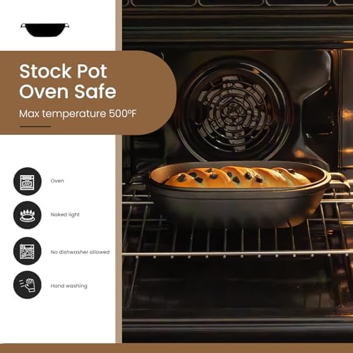 Cast Iron Loaf Pan with Lid-Bread Baking Pan for Sourdough,Pre-Seasoned Dutch Oven, 11 X 7 Inch Loaf Pans for Homemade,Heavy Duty with Even Heating - Image 3