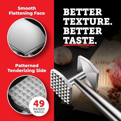 Lightyear Meat Tenderizer – Stainless Steel Meat Mallet - Image 3