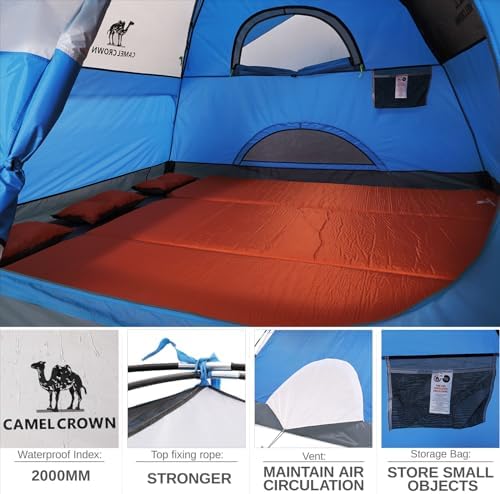 CAMEL CROWN Tents for Camping 2/3/4/5 Person Camping Dome Tent, Waterproof,Spacious, Lightweight Portable Backpacking Tent for Outdoor Camping/Hiking - Image 4