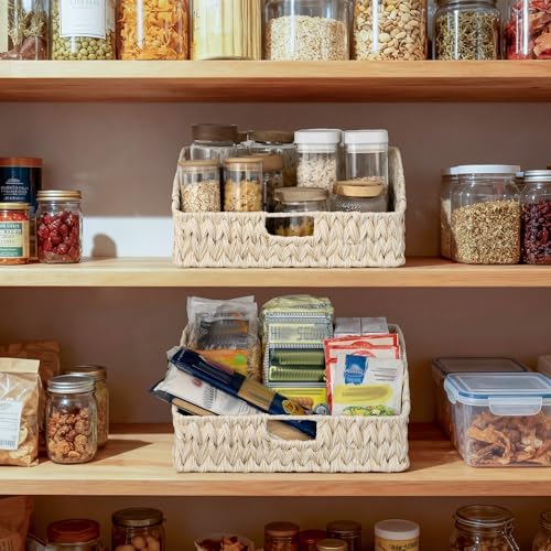 GRANNY SAYS Wicker Storage Baskets for Shelves, Large Wicker Basket - Image 6