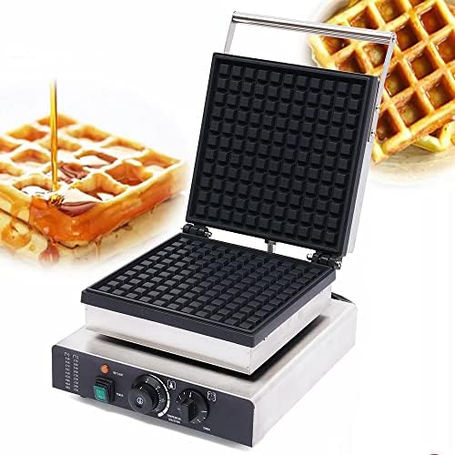 Commercial Waffle Maker, 2000W Electric Waffle Machine, Stainless Steel Waffle Iron Baker with Non-Stick Coating, 122-572℉ Temperature Adjustable - Image 7