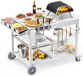 COZEER Pizza Oven Table for Ninja Ooni Blackstone, Grill Table with Caddy by Unknown
