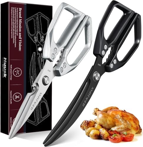 Huusk Kitchen Scissors for Food, Heavy Duty Kitchen Shears Set All Purpose by HuuskKnife
