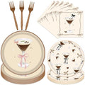 Gameza Espresso Martini Birthday Party Decor 96PCS Plates Napkins Set by GAMEZA