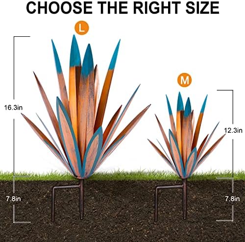 Homight Metal Tequila Country Sculpture DIY Tequila Plant Home Decor Country Tequila Garden Ornament Indooutdoor Statuette Patio Lawn Patio Stake Decoration Gift to The Garden - Image 3