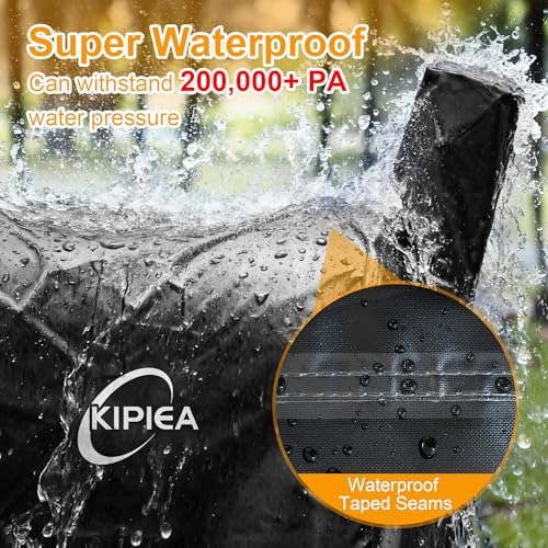 Kipiea 600D Pellet Grill Cover for Z Grills 700 Series & 10502B, Heavy Duty Waterproof BBQ Smoker Cover for All-Weather Outdoor Storage Protection, Windproof, UV Resistant, Tear & Fade Resistant - Image 5