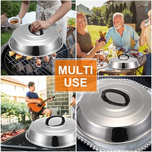 Pinkunn 8 Pack Griddle Basting Cover, 12 Inch Melting Dome Set - Image 6