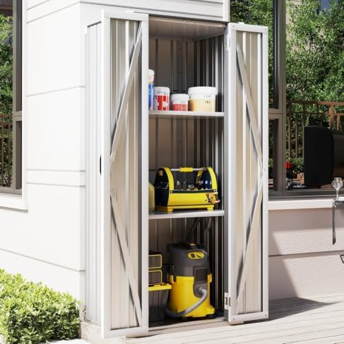 AECOJOY Outdoor Storage Cabinet Waterproof, 70" Vertical Tall with Base - Image 5