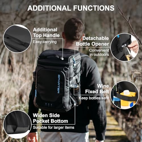 SPARTER Backpack Cooler Insulated 33/49 Can Leakproof Waterproof Bag Beach - Image 6