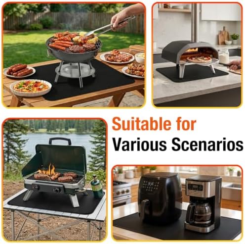 Heat Resistant Mats for Countertop Fits Tabletop Grill, 2mm Thick, 24x31 in - Image 7