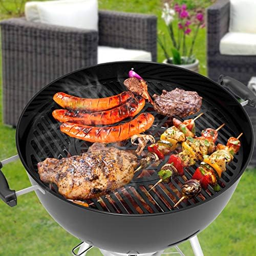 onlyfire 2-in-1 Cast Iron Grill Grate Replacement Weber Gourmet BBQ System - Image 5