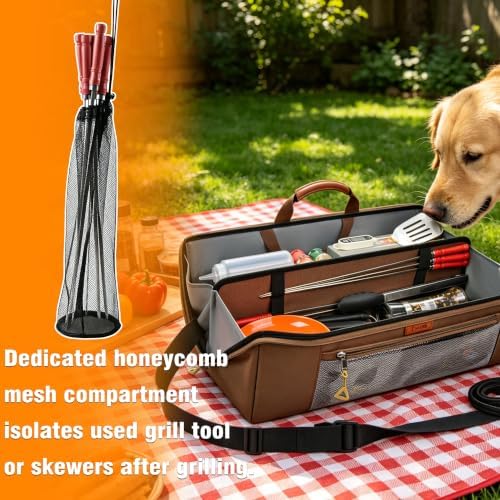Grill Tool Storage Bag 22Inch Utensil Organizer for Outdoor Cooking ﻿ - Image 4