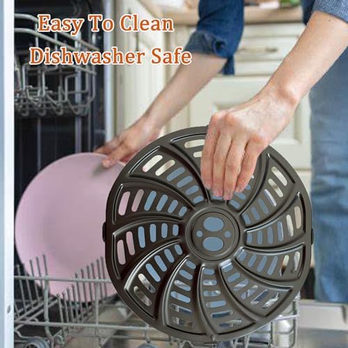 5QT Air Fryer Replacement Tray for Gourmia GAF556 Air Fryers, Upgraded Nonstick Air Fryer Grill Crisper Plate Pan Insert Grate Grid Shelf for Gourmia 5QT Air Fryers, Dishwasher Safe - Image 4