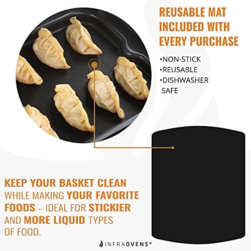 Air Fryer Parchment Paper For Ninja Foodi Grill 5-in-1 AG301, 4qt Ninja Foodi Accessories, AirFryer Accessories, 100pcs Air Fryer Liners, Heat Resistant Mat for Cookware by INFRAOVENS - Image 5