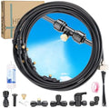 Misters for Outside Patio, 88ft Misting Line + Filter + 37 Brass Misting Nozzles +Brass Adapter(3/4") Misting System for Garden, Greenhouse, Trampoline and Chicken Coop by Unknown