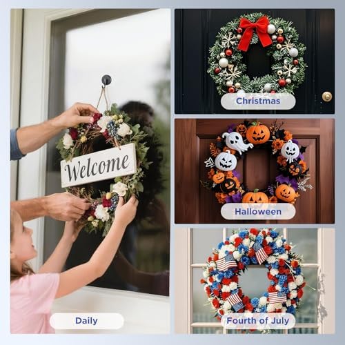 OUTXE Suction Cup Wreath Hanger, Upgraded Reef Hook - Image 6