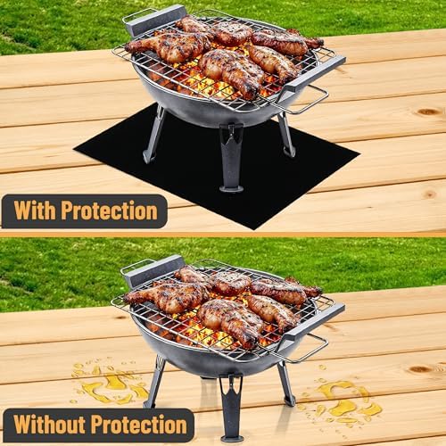 UNCO- Grill Mats for Outdoor Grill, 13" x 15.8", 7 Pack, Nonstick Reusable Grilling Mats for Outdoor Grill, BPA and PFOA Free with PTFE-Fiberglass Coating - Image 6