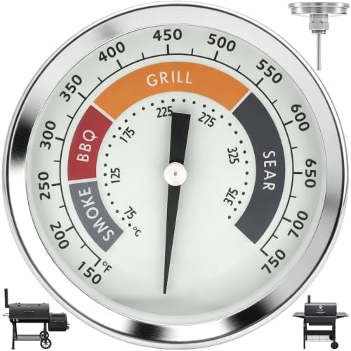 Temperature Gauge for Masterbuilt/All Oklahoma Joe/Char-Griller/Pit Boss by PETKAO
