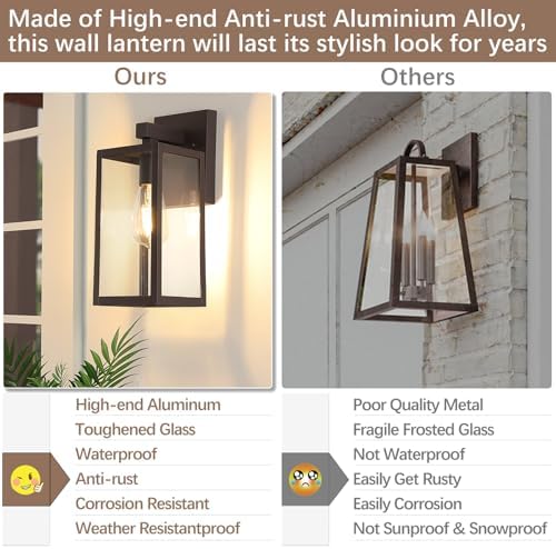 MAXvolador Outdoor Wall Light Fixtures, Exterior Waterproof Wall Lanterns - Image 5