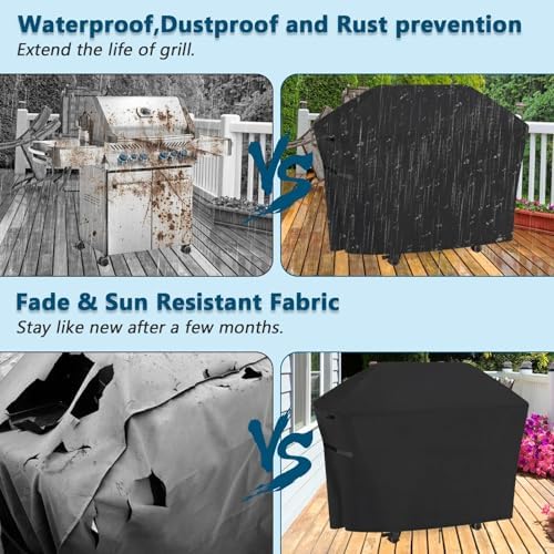 BBQ Grill Cover (60" L x 25" W x 46" H) - Image 4