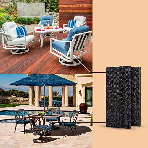 Anwenk 2Pack Patio Rocking Chair Spring Plate Replacement Part Fiberglass Spring Plates Swivel Rocker Chair Lawn Furniture Repair Replacement for Universal Outdoor Patio Furniture, 2.5" x 5"x0.25” - Image 4