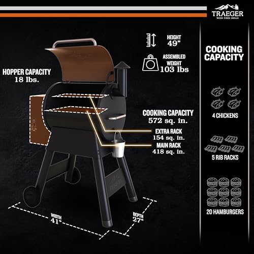 Traeger Pro 22 Wood Pellet Grill & Smoker, 572 Sq In - Image 2