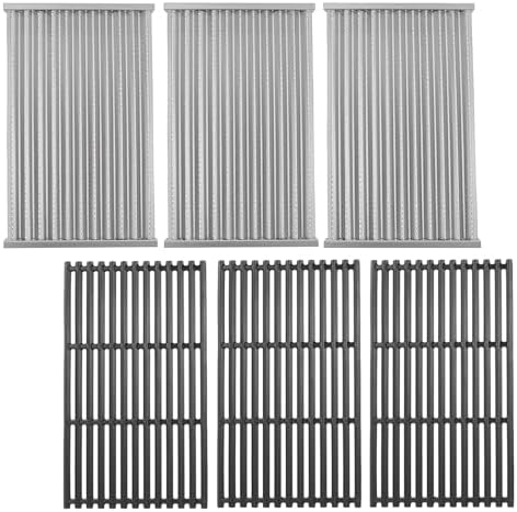 17" Grill Grates and Emitter for Charbroil TRU Infrared 4-Burner 463255020 463242715 463242716 463276016 466242715 463257520 Parts for Charbroil Grill Replacement Parts by BBQration