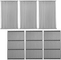 17" Grill Grates and Emitter for Charbroil TRU Infrared 4-Burner 463255020 463242715 463242716 463276016 466242715 463257520 Parts for Charbroil Grill Replacement Parts by BBQration