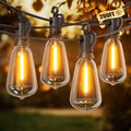 Brightown Outdoor String Lights, 200FT 64+2 LED ST38 LED Patio Lights Shatterproof, Dimmable IP65 Waterproof Connectable Hanging Outdoor Light for Backyard, Porch, Deck, Balcony by Brightown