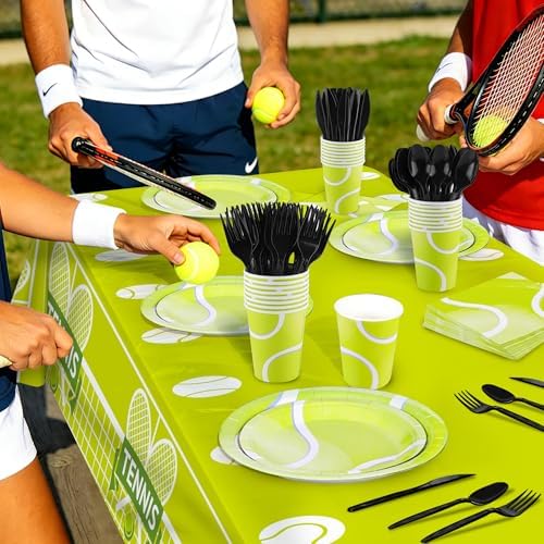 Kochorie 169 Pieces Tennis Party Supplies Disposable Tableware Set - Image 6