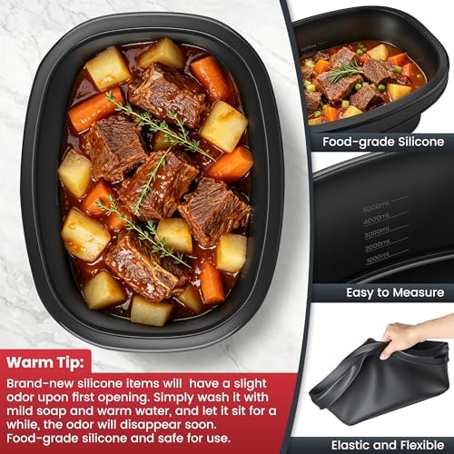 Silicone Slow Cooker Liners fit Ninja Foodi PossibleCooker PRO/PLUS 8.5 QT - Image 6