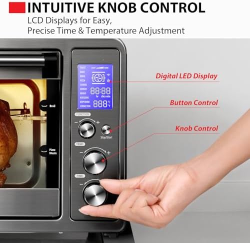 TOSHIBA 10-in-1 Convection Toaster Oven, 6-Slice Countertop Oven, 1500W - Image 5