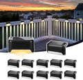 SOLPEX Solar Deck Lights Outdoor Waterproof LED 12 Pack, Warm White by Solpex
