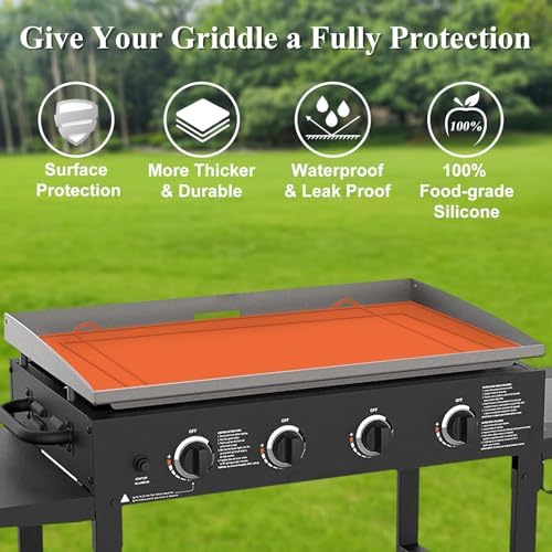 36" Griddle Silicone Mat for Blackstone 36/30/28 Inch, Food Grade Grill Protective Mat Overall Product Dimensions Grill Protector Cover Cuttable and Customizable - Image 3