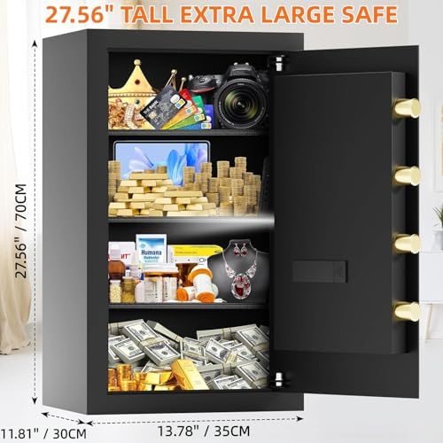 7.0 cu ft Large Safe Box for Home & Office | 27.56"H Anti-Theft Safety Box - Image 2
