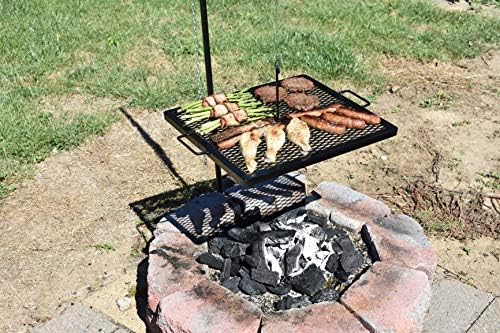 GameMaker Portable Campfire Grill Grate | Adjustable Swing Arm Fire Pit - Image 3