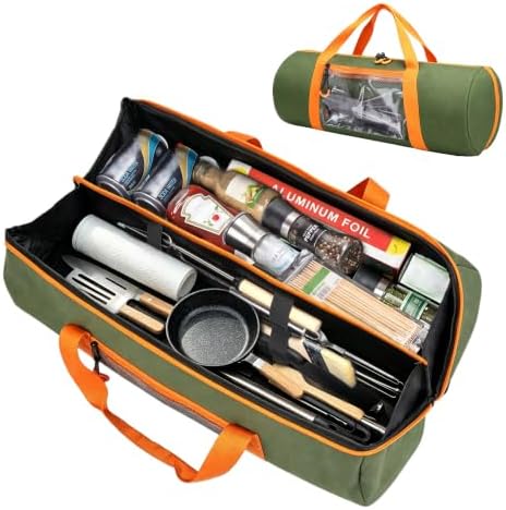 22'' Grill Tool Storage Bag with Inner Divider, BBQ Tool Storage by wigojoy