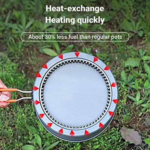 Bulin Camping Pot,2.1L High Efficiency Backpacking Camping Cooking Set - Image 3